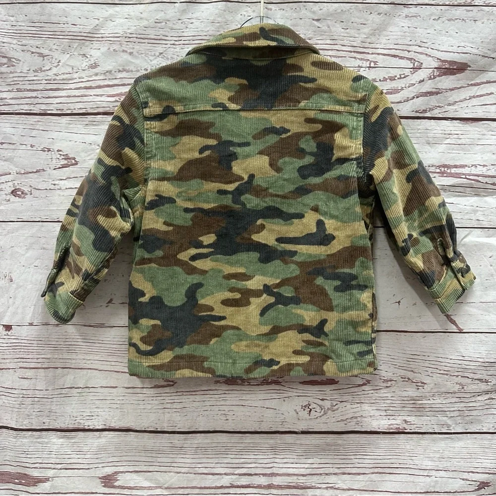 Gap Army Fatigue Corduroy Jacket Size 18-24 Months